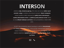 Tablet Screenshot of interson.pl
